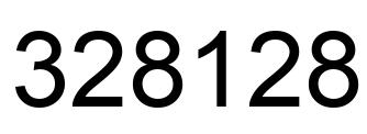 Number 328128 black image
