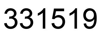 Número 331519 imagen negro
