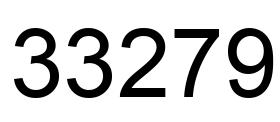 Número 33279 imagen negro