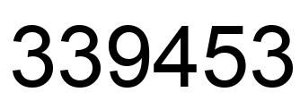 Número 339453 imagen negro