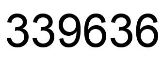 Number 339636 black image