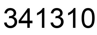 Number 341310 black image
