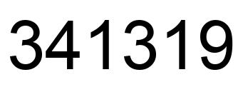 Número 341319 imagen negro