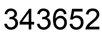 Número 343652 imagen negro