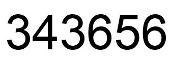 Número 343656 imagen negro