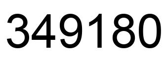 Número 349180 imagen negro