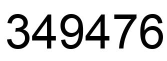 Número 349476 imagen negro