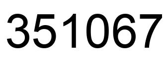 Número 351067 imagen negro