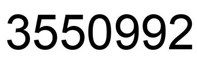 Número 3550992 imagen negro