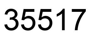 Number 35517 black image