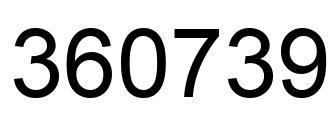Número 360739 imagen negro