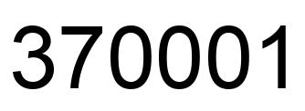 Number 370001 black image