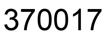 Número 370017 imagen negro
