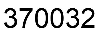 Número 370032 imagen negro