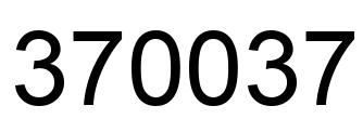 Número 370037 imagen negro