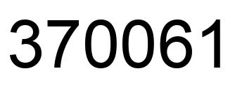 Número 370061 imagen negro