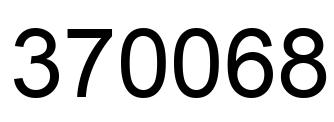 Número 370068 imagen negro