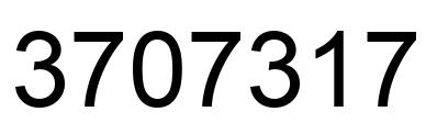 Number 3707317 black image