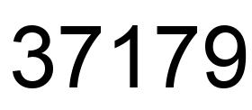 Number 37179 black image