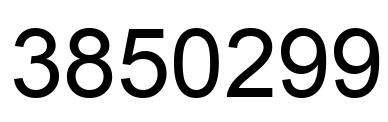 Number 3850299 black image