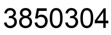 Número 3850304 imagen negro