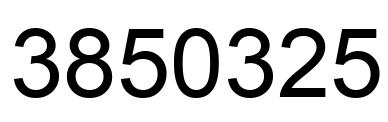Número 3850325 imagen negro