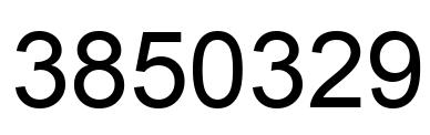 Number 3850329 black image
