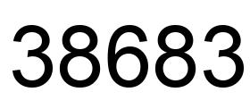 Número 38683 imagen negro