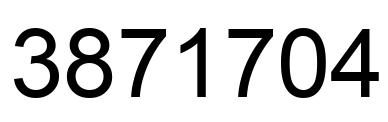 Number 3871704 black image