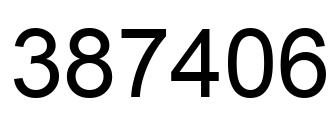 Número 387406 imagen negro