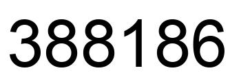 Número 388186 imagen negro