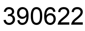 Number 390622 black image