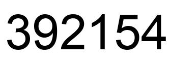 Número 392154 imagen negro
