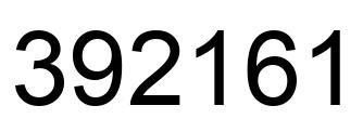 Número 392161 imagen negro