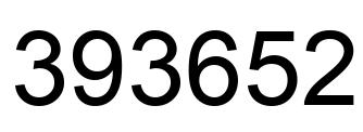 Number 393652 black image