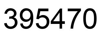 Número 395470 imagen negro