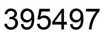 Number 395497 black image