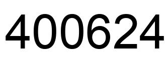 Número 400624 imagen negro