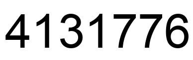 Número 4131776 imagen negro