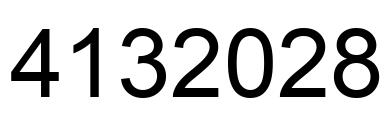 Número 4132028 imagen negro