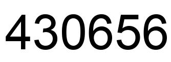 Número 430656 imagen negro