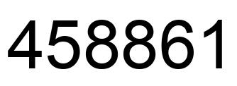 Número 458861 imagen negro