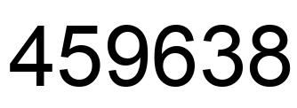 Number 459638 black image