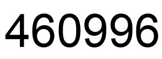 Número 460996 imagen negro
