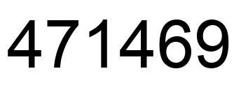 Number 471469 black image