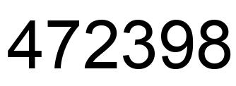 Number 472398 black image