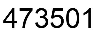 Number 473501 black image