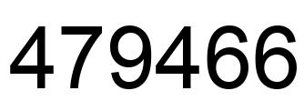 Number 479466 black image