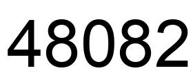 Number 48082 black image