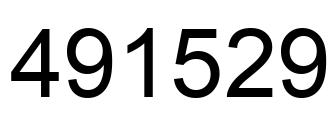 Número 491529 imagen negro